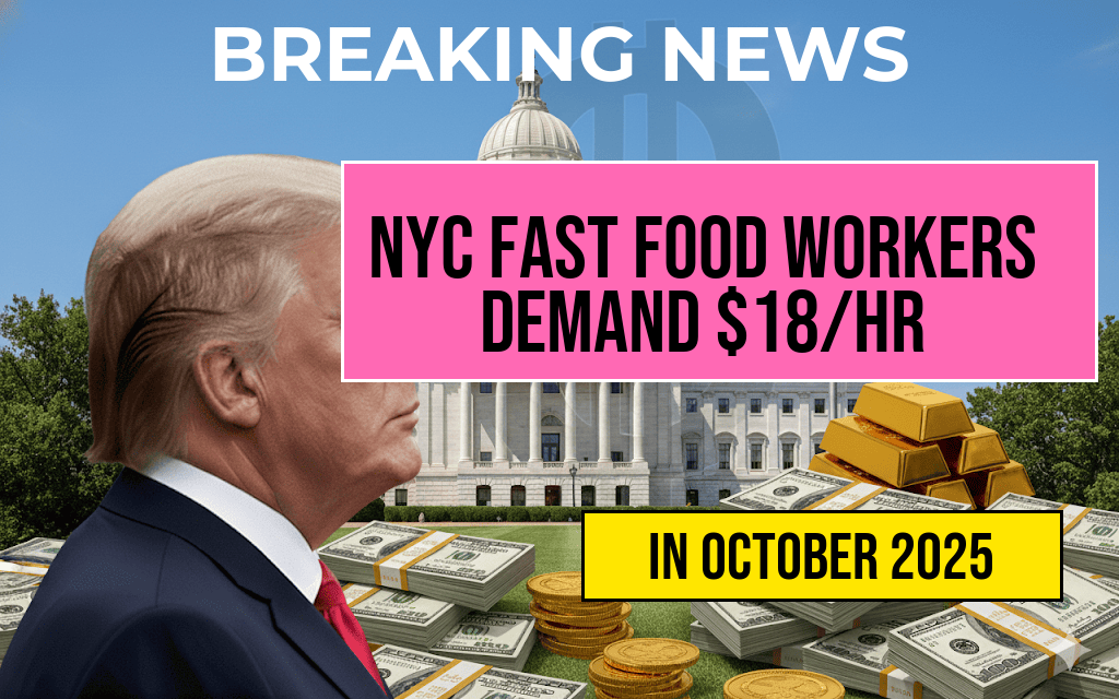 New York Fast Food Workers Advocate for $18 Hour Minimum Wage in NYC