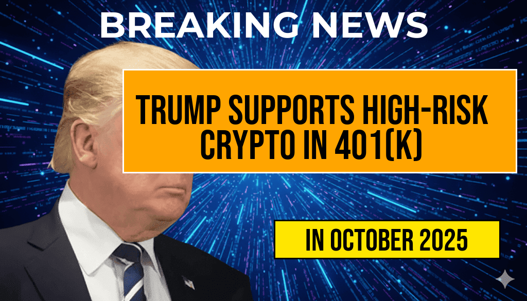 Trump Advocates for Allowing High-Risk Crypto Investments in Retirement Plans Under New 401(k) Rule